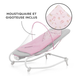 KinderKraft Felio 2 - Balancelle Transat Bébé - Rose