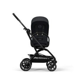 Cybex Gold Eezy S Twist+2 - Poussette de voyage avec siège rotation à 360° - Magic Black (Châssis Black)