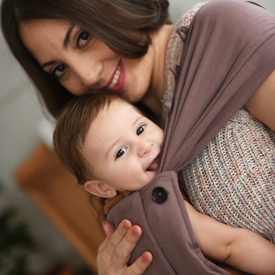 Neko Tiny - Taupe - Porte-bébé pour nouveau-né