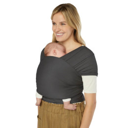 Ergobaby Aura Noir Soyeux - Écharpe de Portage Extensible