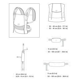 Stokke Limas Mesh - Porte bébé en maille respirante anthracite