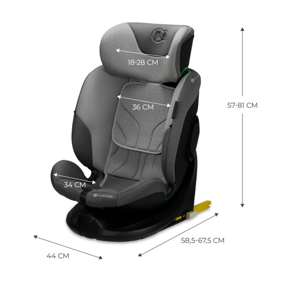 KinderKraft I-FIX i-Size - Siège Auto Pivotant (40-150 cm)