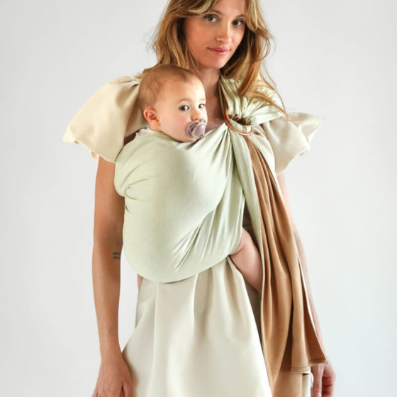 Love Radius (JPMBB) PESN Cappuccino / Pistacchio Écharpe de Portage Sling