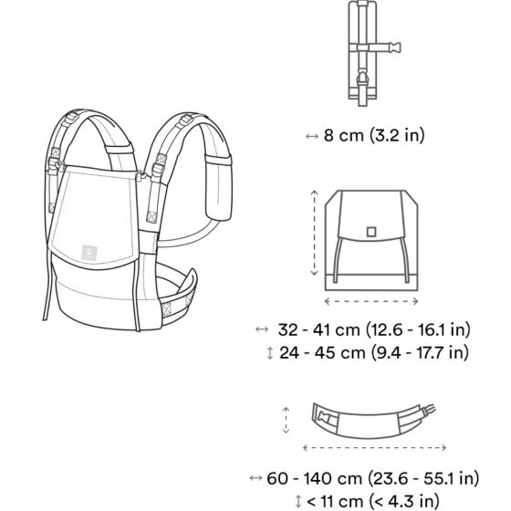 Stokke Limas Carrier Flex Floral Beige - Porte-bébé physiologique