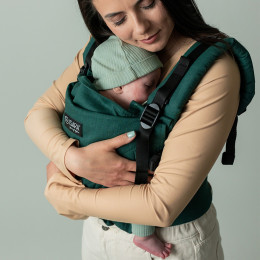 Isara The One Evergreen Linen - porte-bébé en lin