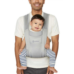 Ergobaby Embrace Mesh Soft Air  -  Porte-bébé nouveau-né - Gris Clair