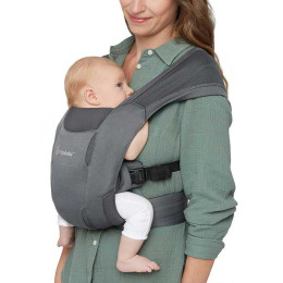 Ergobaby Embrace Mesh Soft Air  -  Porte-bébé nouveau-né - Noir délavé