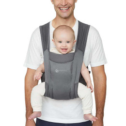 Ergobaby Embrace Mesh Soft Air  -  Porte-bébé nouveau-né - Noir délavé