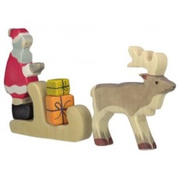 Vache debout noire Holztiger