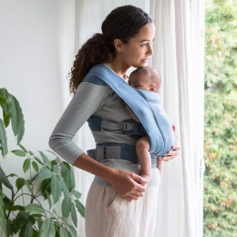 Ergobaby Embrace Soft Knit - Porte-bébé Nouveau-né - Bleu Gris