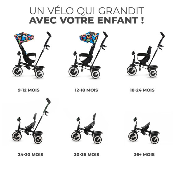 Kinderkraft Aston Tricycle Evolutif Enfant  6 en 1