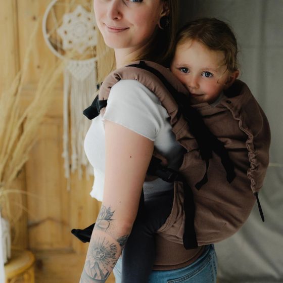 Little Frog Preschooler Carrier Linen Mocha