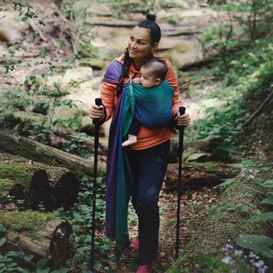 Little Frog Ring Sling - Bamboo Misty Zircon