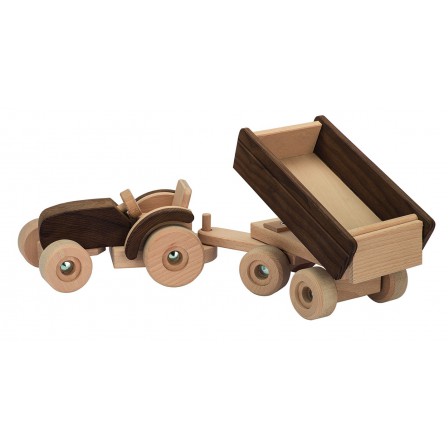 Tracteur bois avec remorque Goki Nature