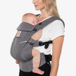 Ergobaby Omni Breeze Blue Night - Gris Anthracite