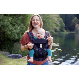 Ergobaby Omni Breeze Blue Night - Onyx Bloom