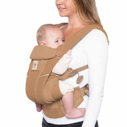 Ergobaby Omni Breeze Blue Night - Camel Brown