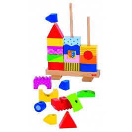 Chateau Goki stacking toy wooden