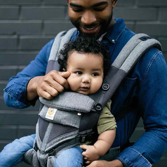 Ergobaby Omni 360 Cool Air Mesh - Porte-bébé Évolutif 4 Positions