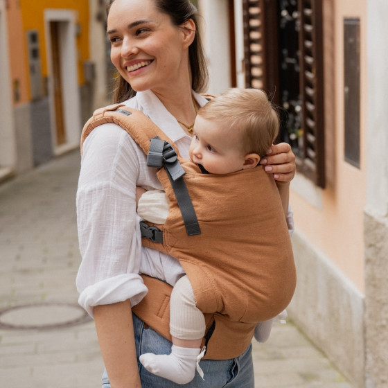 Boba X Black linen - Babycarrier