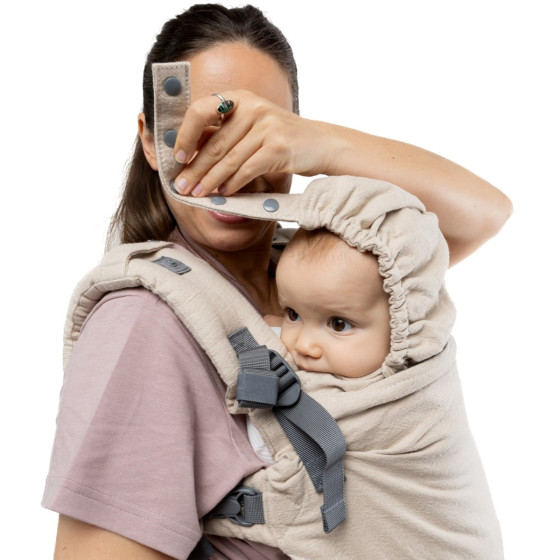 Boba X Black linen - Babycarrier