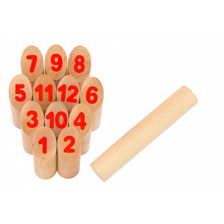 Game of vikings Number Kubb by Goki