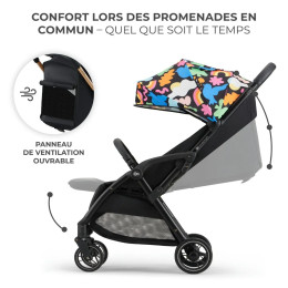 Kinderkraft APINO Ultra Lightweight Stroller - Happy Shapes