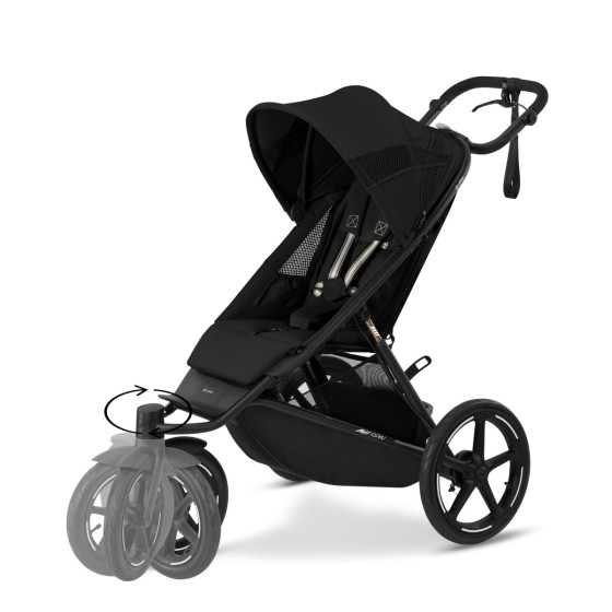 Cybex Avi Spin - Poussette polyvalente tout-terrain - Moon Black