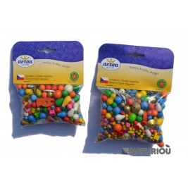 70 grams colorful Beads wooden