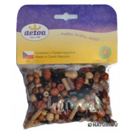 70 grammes de Perles colorées Naturelles Detoa