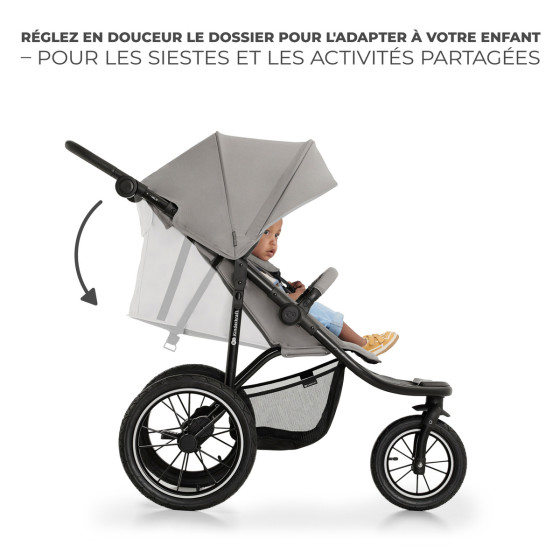 KinderKraft HELSI - Poussette à trois roues pour les sportifs