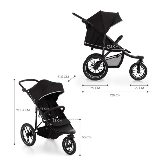 KinderKraft HELSI - Stroller for Athletes - Jogger