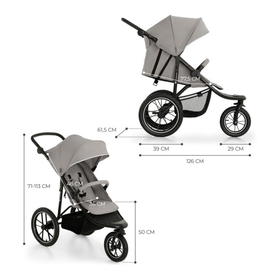 KinderKraft HELSI - Stroller for Athletes - Jogger