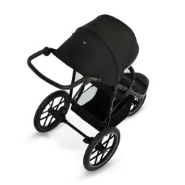 KinderKraft HELSI - Poussette à trois roues pour les sportifs - Noir