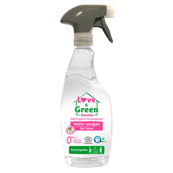 Love and Green Ecological Multi-Purpose Cleaner Fragrance Free - 750ml