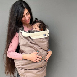 Neko Winter babywearing cover - Taupe