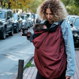 Neko Winter babywearing cover - Sangria