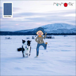 ManyMonths Natural Woollies Hooded Zip Cardigan with side pockets - Classic Blue