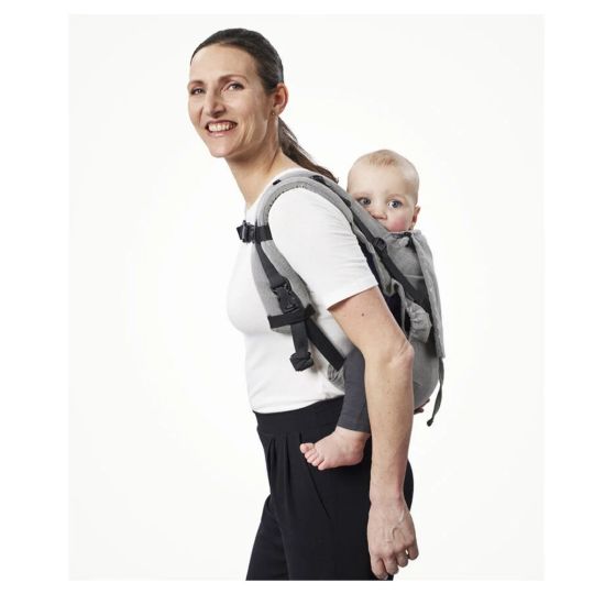 Stokke Limas Carrier Flex Gris Mélangé - Porte-bébé physiologique en coton bio