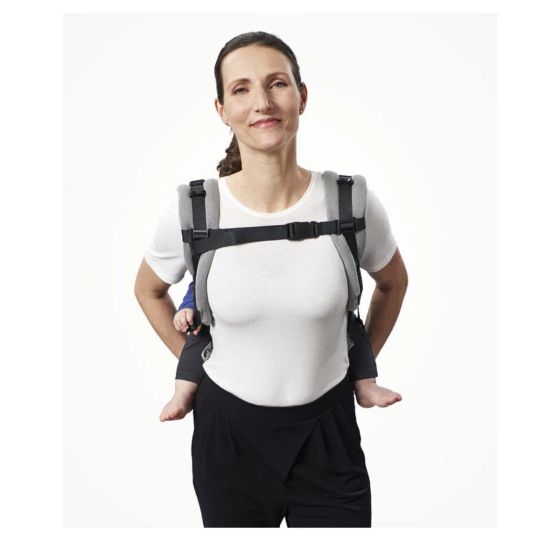 Stokke Limas Carrier Flex Gris Mélangé - Porte-bébé physiologique en coton bio