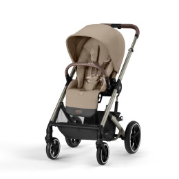 Cybex Balios S Lux 2 - Poussette tout-terrain combinée - Almond Beige (Châssis Taupe)