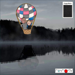 Manymonths Moufles pour bébé en laine mérinos - Foggy Black