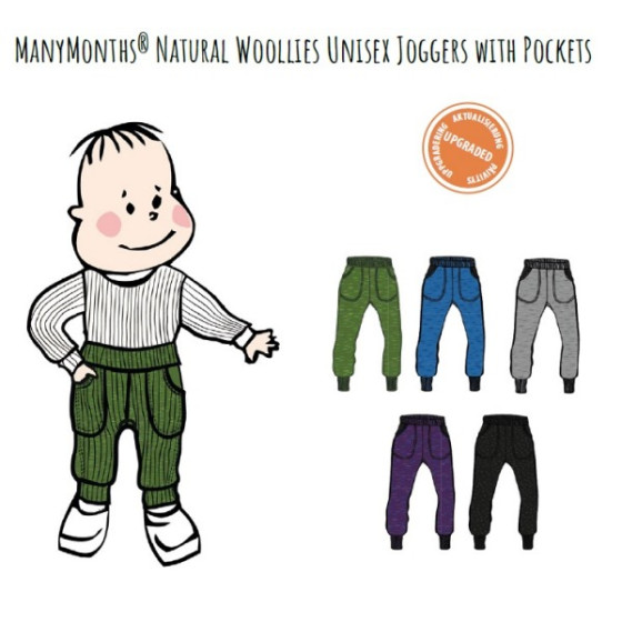 ManyMonths Pantalon Unisex Joggers en Laine