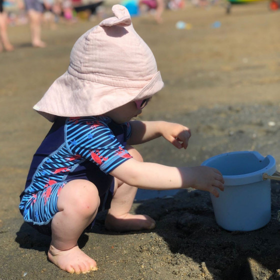 Naturioù Sun Hat with Ears Cotton Muslin