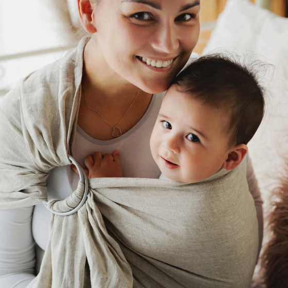 Little Frog Ring Sling - Pure Linen Sandstorm