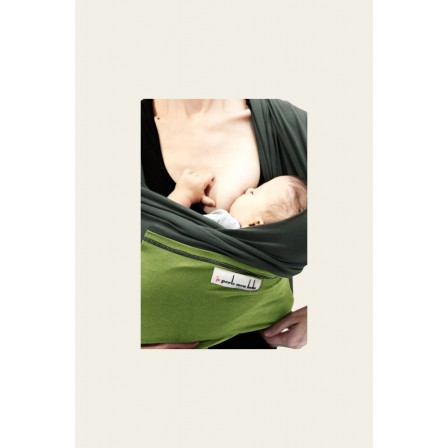  JPMBB Gris-vert porte-bébé ergonomique