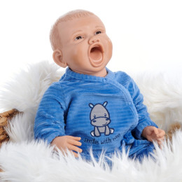 Nouveau-né 52cm 3 kg - Poupon de Portage et Allaitement Lesté et Articulé Fabriqué en Allemagne