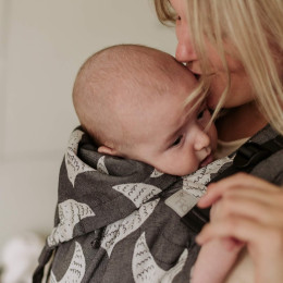 Fidella Fusion Toddler baby carrier - Birds Black Ecru