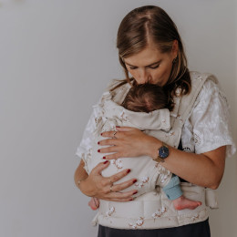 Fidella Fusion Toddler baby carrier - Cotton flower Grey