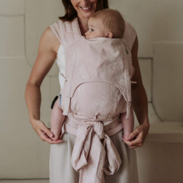 Fidella FlyClick Babysize - Porte-bébé Hybride taille bébé Feather Rose